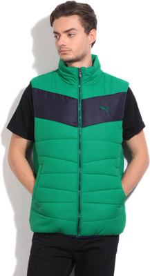 

Puma Sleeveless Solid Men's Quilted Jacket, Ultramarine green-new navy