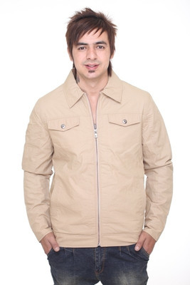 

Trufit Full Sleeve Solid Men's Quilted Jacket, Beige