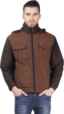 

Pierre Carlo Full Sleeve Solid Men's Jacket, Coffee