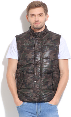 Flying Machine Sleeveless Printed Men's Jacket