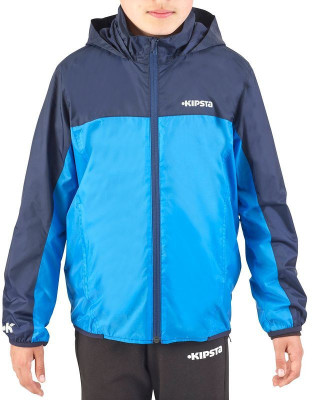

Kipsta by Decathlon Full Sleeve Solid Boys Hooded Jacket, Blue
