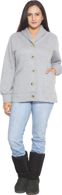 

Finesse Full Sleeve Solid Women's Jacket, Grey