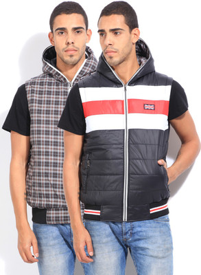 

Fort Collins Sleeveless Striped Men's Jacket, Black