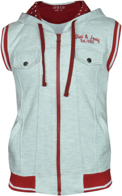 

Gini & Jony Sleeveless Solid Baby Boys Jacket, Grey
