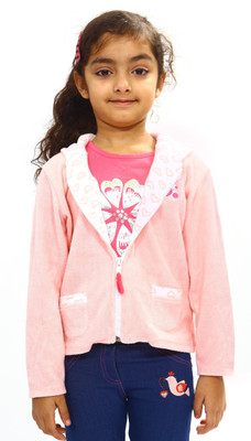 33 OFF on Bio Kid Full Sleeve Self Design Girls Jerkin Jacket on