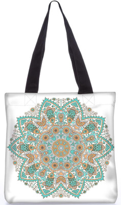 

Snoogg Indian Pattern Poly Canvas Fashion Handbag Shopping Shoulder Lunch Tote Bag For Women 23236 Shoulder Bag(Multicolor, 5 L)