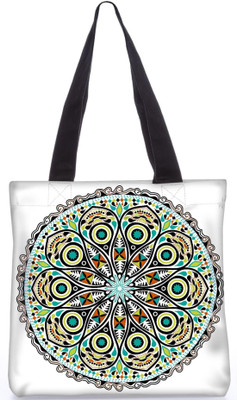 

Snoogg Indian Pattern Poly Canvas Fashion Handbag Shopping Shoulder Lunch Tote Bag For Women 23286 Multipurpose Bag(Multicolor, 5 L)