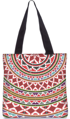 

Snoogg Indian Pattern Poly Canvas Fashion Handbag Shopping Shoulder Lunch Tote Bag For Women 21274 Multipurpose Bag(Multicolor, 5 L)