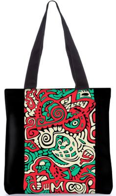 

Snoogg Indian Pattern Poly Canvas Fashion Handbag Shopping Shoulder Lunch Tote Bag For Women 22571 Shoulder Bag(Multicolor, 5 L)
