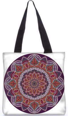 

Snoogg Indian Pattern Poly Canvas Fashion Handbag Shopping Shoulder Lunch Tote Bag For Women 23640 Shoulder Bag(Multicolor, 5 L)