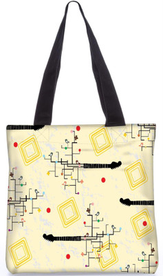 

Snoogg Indian Pattern Poly Canvas Fashion Handbag Shopping Shoulder Lunch Tote Bag For Women 22113 Multipurpose Bag(Multicolor, 5 L)