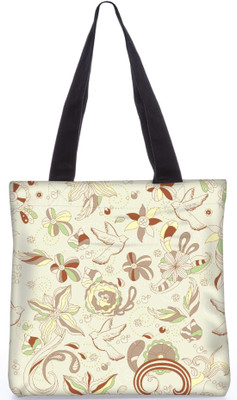 

Snoogg Indian Pattern Poly Canvas Fashion Handbag Shopping Shoulder Lunch Tote Bag For Women 23006 Shoulder Bag(Multicolor, 5 L)