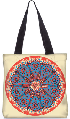 

Snoogg Indian Pattern Poly Canvas Fashion Handbag Shopping Shoulder Lunch Tote Bag For Women 23708 Shoulder Bag(Multicolor, 5 L)