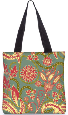 

Snoogg Indian Pattern Poly Canvas Fashion Handbag Shopping Shoulder Lunch Tote Bag For Women 23012 Shoulder Bag(Multicolor, 5 L)