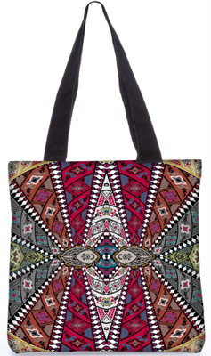 

Snoogg Indian Pattern Poly Canvas Fashion Handbag Shopping Shoulder Lunch Tote Bag For Women 21272 Multipurpose Bag(Multicolor, 5 L)
