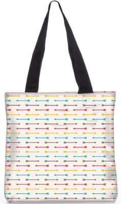 

Snoogg Indian Pattern Poly Canvas Fashion Handbag Shopping Shoulder Lunch Tote Bag For Women 21423 Shoulder Bag(Multicolor, 5 L)