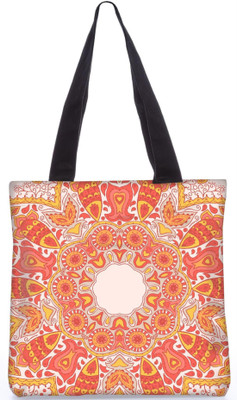 

Snoogg Indian Pattern Poly Canvas Fashion Handbag Shopping Shoulder Lunch Tote Bag For Women 21667 Shoulder Bag(Multicolor, 5 L)