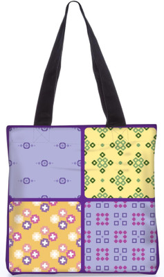 

Snoogg Indian Pattern Poly Canvas Fashion Handbag Shopping Shoulder Lunch Tote Bag For Women 21797 Multipurpose Bag(Multicolor, 5 L)
