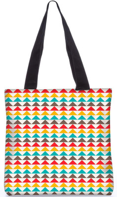 

Snoogg Indian Pattern Poly Canvas Fashion Handbag Shopping Shoulder Lunch Tote Bag For Women 21418 Shoulder Bag(Multicolor, 5 L)