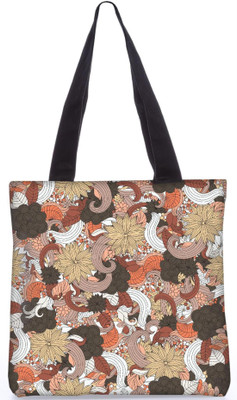 

Snoogg Indian Pattern Poly Canvas Fashion Handbag Shopping Shoulder Lunch Tote Bag For Women 22894 Shoulder Bag(Multicolor, 5 L)