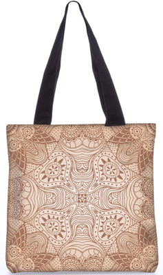 

Snoogg Indian Pattern Poly Canvas Fashion Handbag Shopping Shoulder Lunch Tote Bag For Women 21696 Shoulder Bag(Multicolor, 5 L)