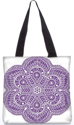 

Snoogg Indian Pattern Poly Canvas Fashion Handbag Shopping Shoulder Lunch Tote Bag For Women 23412 Shoulder Bag(Multicolor, 5 L)