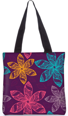 

Snoogg Indian Pattern Poly Canvas Fashion Handbag Shopping Shoulder Lunch Tote Bag For Women 23405 Multipurpose Bag(Multicolor, 5 L)