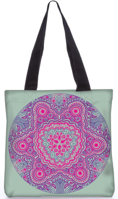 

Snoogg Indian Pattern Poly Canvas Fashion Handbag Shopping Shoulder Lunch Tote Bag For Women 23324 Shoulder Bag(Multicolor, 5 L)