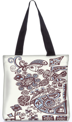 

Snoogg Indian Pattern Poly Canvas Fashion Handbag Shopping Shoulder Lunch Tote Bag For Women 22634 Multipurpose Bag(Multicolor, 5 L)