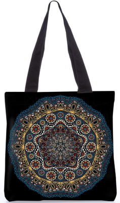 

Snoogg Indian Pattern Poly Canvas Fashion Handbag Shopping Shoulder Lunch Tote Bag For Women 23785 Multipurpose Bag(Multicolor, 5 L)