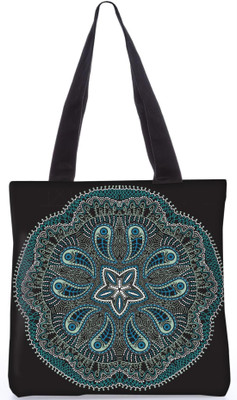 

Snoogg Indian Pattern Poly Canvas Fashion Handbag Shopping Shoulder Lunch Tote Bag For Women 23215 Shoulder Bag(Multicolor, 5 L)