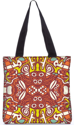 

Snoogg Indian Pattern Poly Canvas Fashion Handbag Shopping Shoulder Lunch Tote Bag For Women 21806 Shoulder Bag(Multicolor, 5 L)