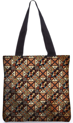 

Snoogg Indian Pattern Poly Canvas Fashion Handbag Shopping Shoulder Lunch Tote Bag For Women 21565 Shoulder Bag(Multicolor, 5 L)