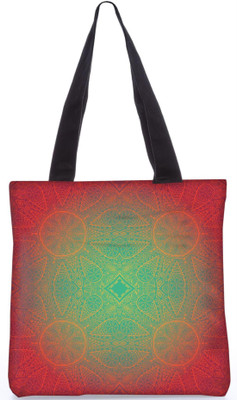 

Snoogg Indian Pattern Poly Canvas Fashion Handbag Shopping Shoulder Lunch Tote Bag For Women 21681 Shoulder Bag(Multicolor, 5 L)