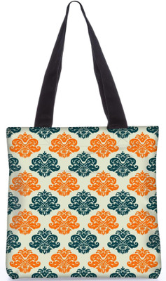 

Snoogg Indian Pattern Poly Canvas Fashion Handbag Shopping Shoulder Lunch Tote Bag For Women 21365 Shoulder Bag(Multicolor, 5 L)