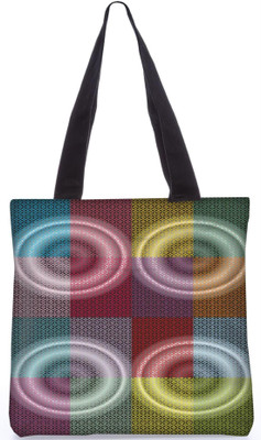 

Snoogg Indian Pattern Poly Canvas Fashion Handbag Shopping Shoulder Lunch Tote Bag For Women 21426 Shoulder Bag(Multicolor, 5 L)