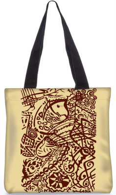 

Snoogg Indian Pattern Poly Canvas Fashion Handbag Shopping Shoulder Lunch Tote Bag For Women 22646 Shoulder Bag(Multicolor, 5 L)