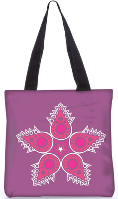 

Snoogg Indian Pattern Poly Canvas Fashion Handbag Shopping Shoulder Lunch Tote Bag For Women 23129 Shoulder Bag(Multicolor, 5 L)