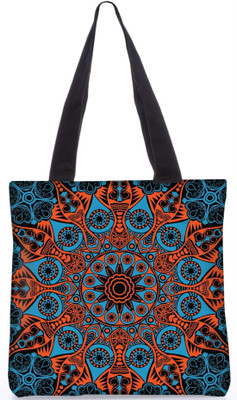 

Snoogg Indian Pattern Poly Canvas Fashion Handbag Shopping Shoulder Lunch Tote Bag For Women 23524 Multipurpose Bag(Multicolor, 5 L)