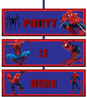 

PARTY PROPZ DOOR BOARD BANNER PACK OF 1/SPIDERMAN PARTY DECORATION/SPIDERMAN PARTY SUPPLIES/SPIDERMAN PARTY ACCESSORIES Banner(6 ft, Pack of 1)