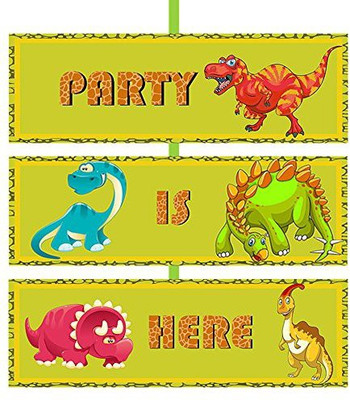 

PARTY PROPZ DOOR BOARD BANNER PACK OF 1/DINOSAUR PARTY DECORATION/DINOSAUR PARTY SUPPLIES/DINOSAUR PARTY ACCESSORIES DOOR Banner(6 ft, Pack of 1)
