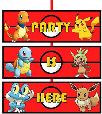 

PARTY PROPZ DOOR BOARD PACK OF 1/POKEMON PARTY DECORATION/POKEMON PARTY SUPPLIES/POKEMON PARTY ACCESSORIES DOOR BOARD Banner(6 ft, Pack of 1)