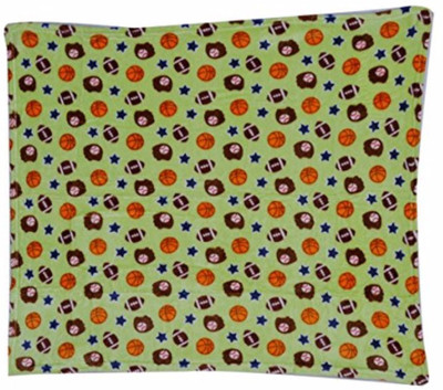 

GURU KRIPA Baby Products Printed  Hooded Baby Blanket(Polyester, Green