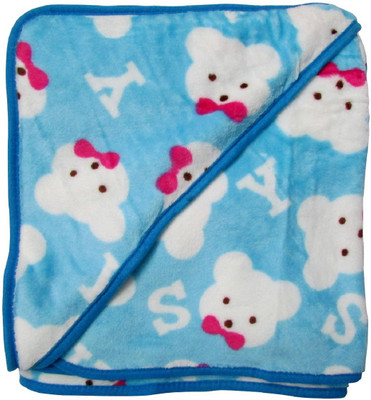 

my little champ Cartoon  Crib Baby Blanket(Fur, Blue