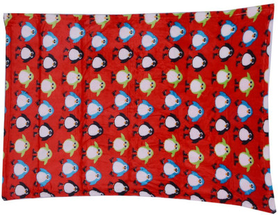 

GURU KRIPA Baby Products Printed  Hooded Baby Blanket(Polyester, Red
