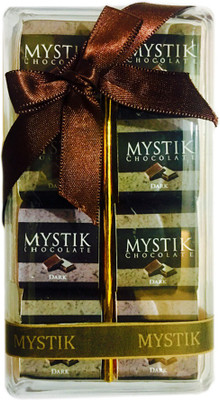 

Mystik Premium Crackle Flavour Dark Chocolate Gift Box (8 Pc) Brittles(144 g)