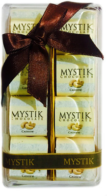 

Mystik Premium Cashew Flavour Milk Chocolate Gift Box (8 Pc) Bars(144 g)