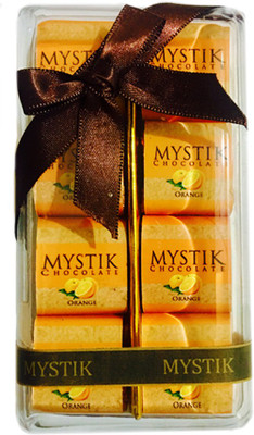

Mystik Premium Orange Flavour Milk Chocolate Gift Box (8 Pc) Fudges(144 g)