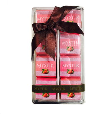

Mystik Premium Strawberry Flavour White Chocolate Gift Box (8 Pc) Fudges(144 g)