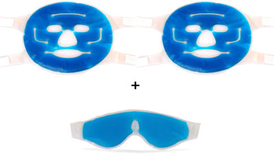 

Healthllave Gift Pack | FREE Eye Mask in Face Care | Cooling Gel Face Mask with Strap (Pack of 3)(Set of 3)